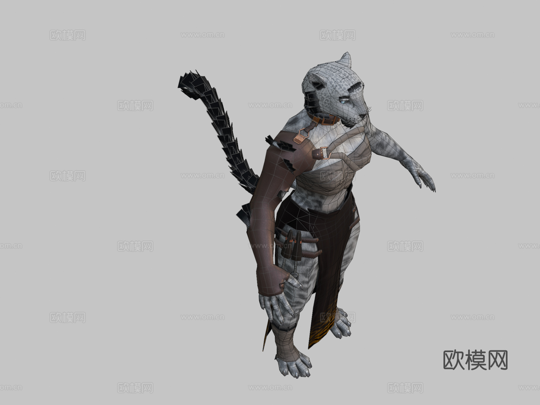 敌锤有限责任公司的猫形刺客3d模型下载（渲染图2）