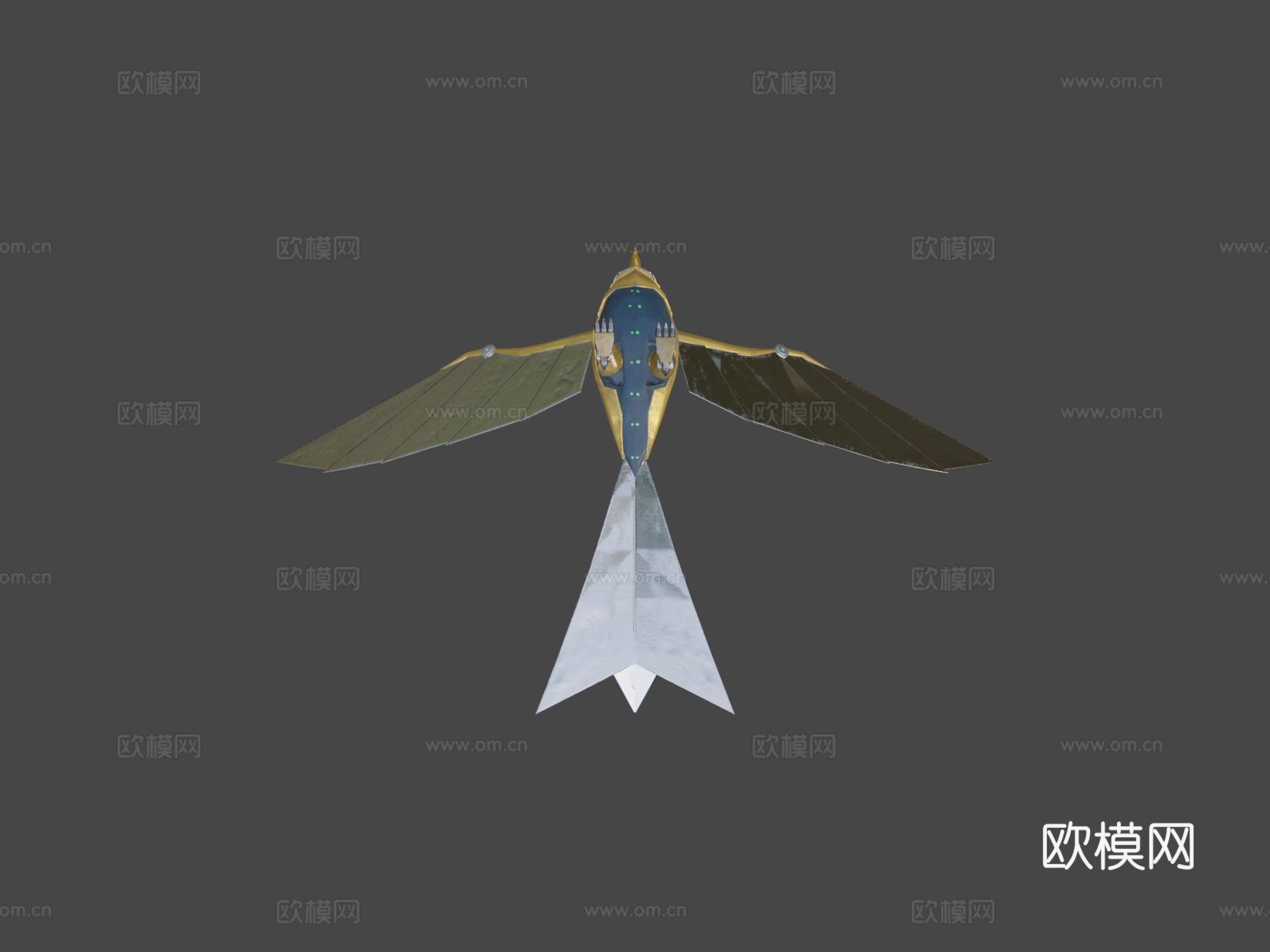 机械鸟3d模型下载（渲染图7）