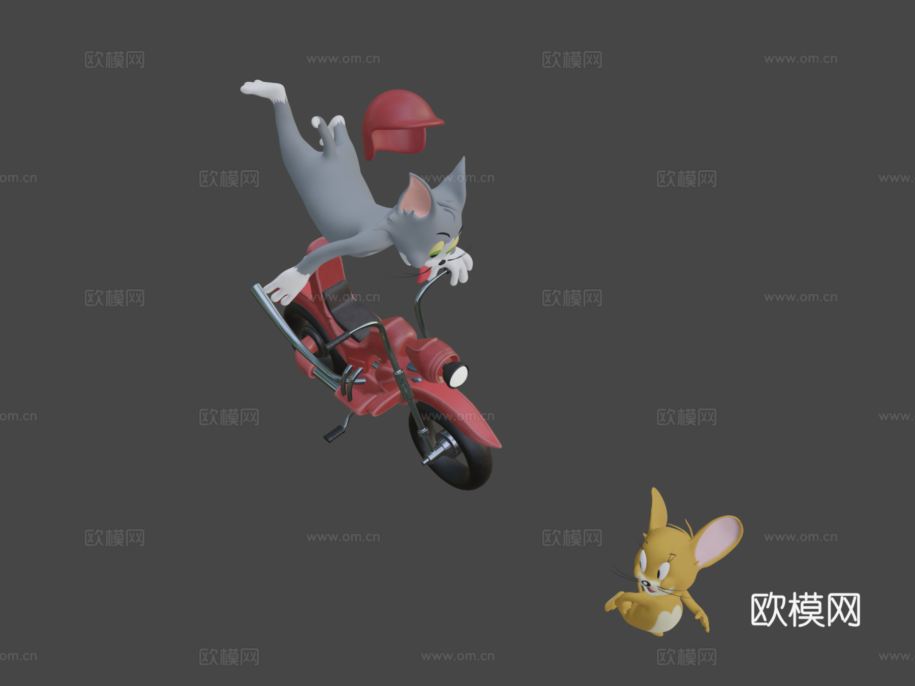 汤姆和杰瑞3d模型下载（渲染图1）
