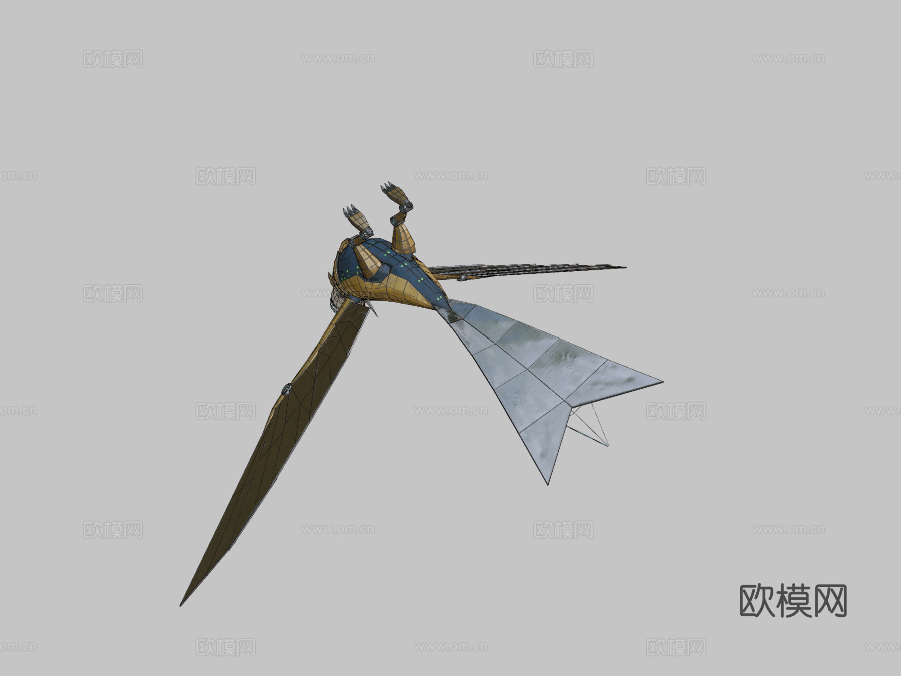 机械鸟3d模型下载（渲染图2）