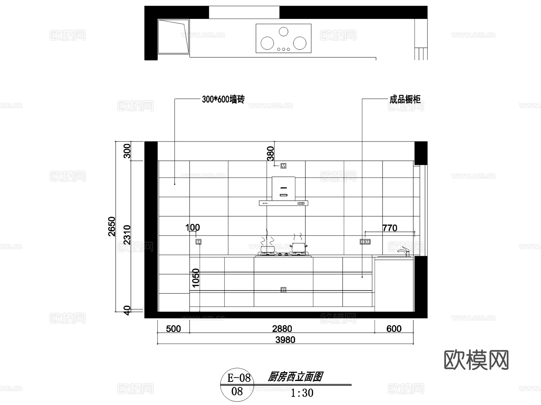 君临新城1806住宅室内家装CAD施工图全套cad施工图