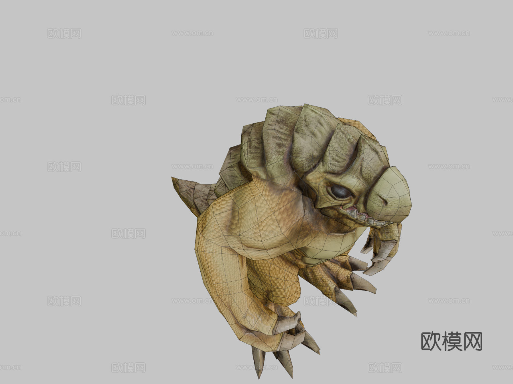 沙漠蜥蜴3d模型下载（渲染图2）