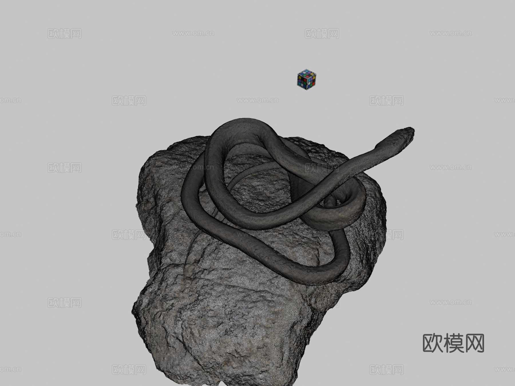 CC0日本锦蛇?3d模型下载（渲染图2）