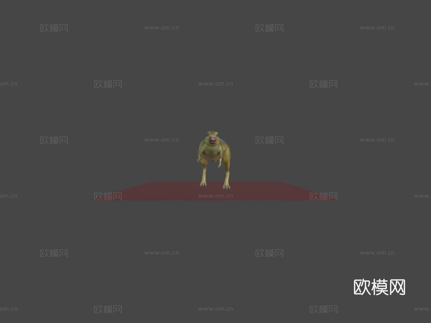 恐龙-利艾林纳龙-行走动画3d模型下载（渲染图6）