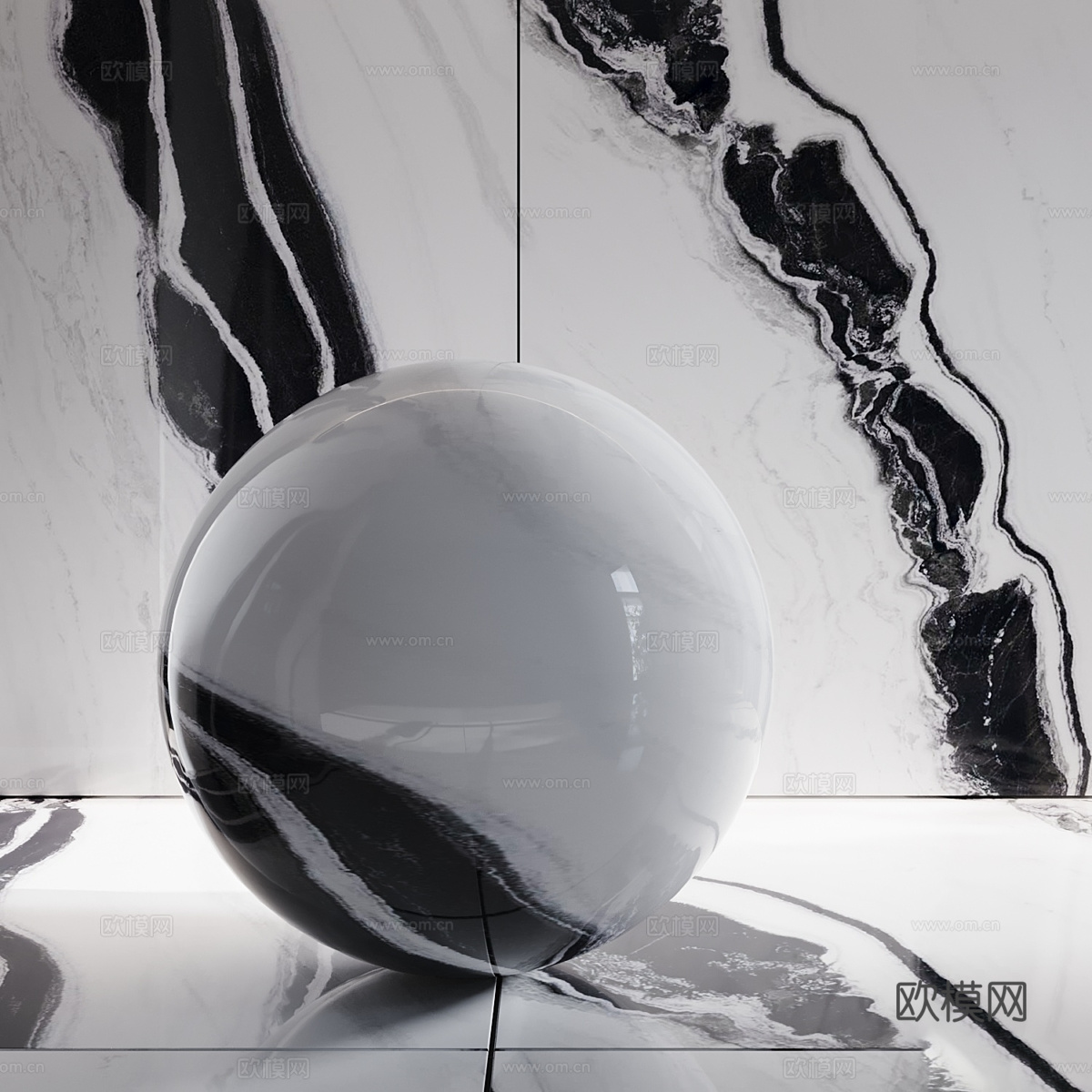 现代瓷砖 大理石 岩板 奢石3d模型下载（渲染图2）