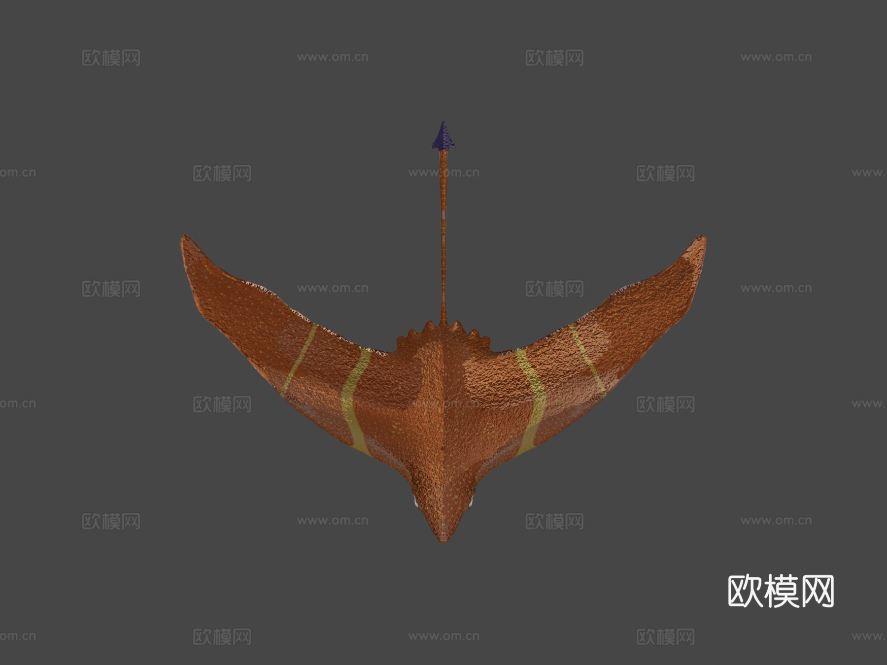 柠檬鳐3d模型下载（渲染图8）