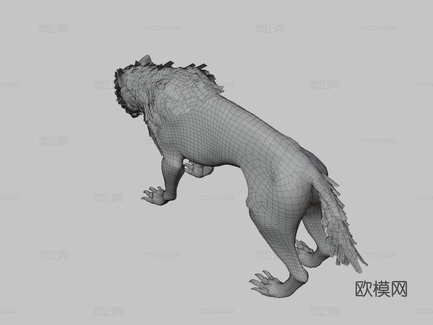 狼3d模型下载（渲染图3）