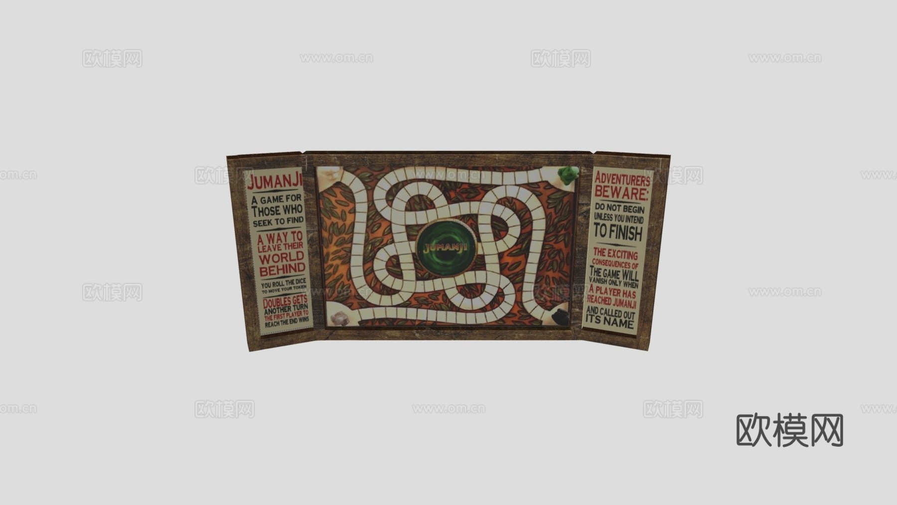 勇敢者游戏棋盘3d模型下载（渲染图1）
