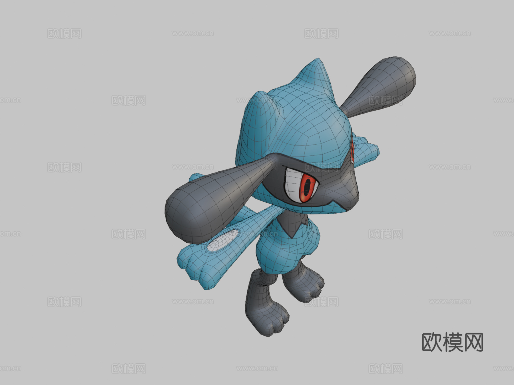 利欧路宝可梦3d模型下载（渲染图2）