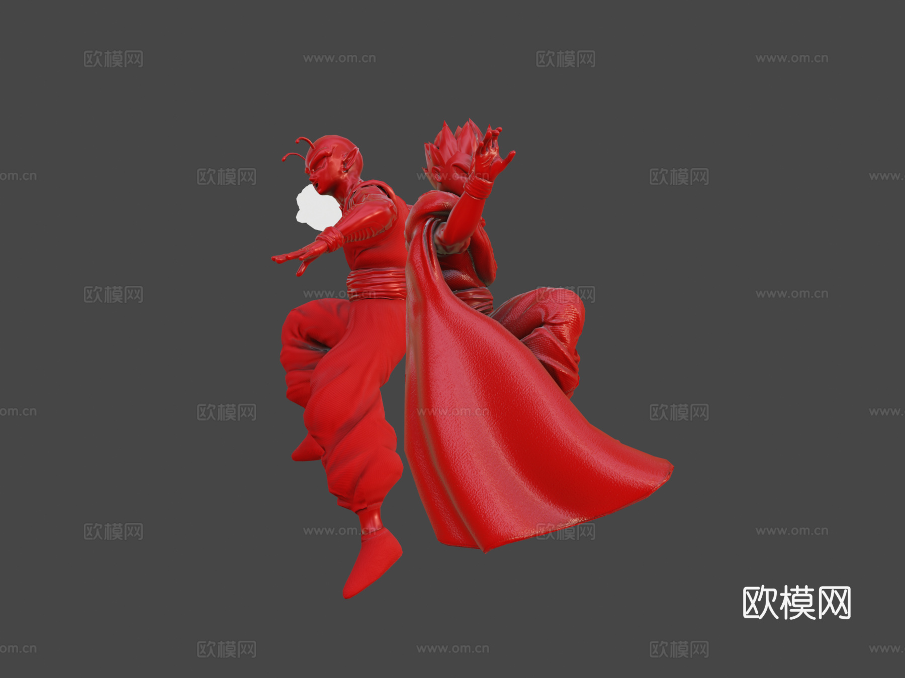 悟饭与短笛龙珠超超级英雄3d模型下载（渲染图5）