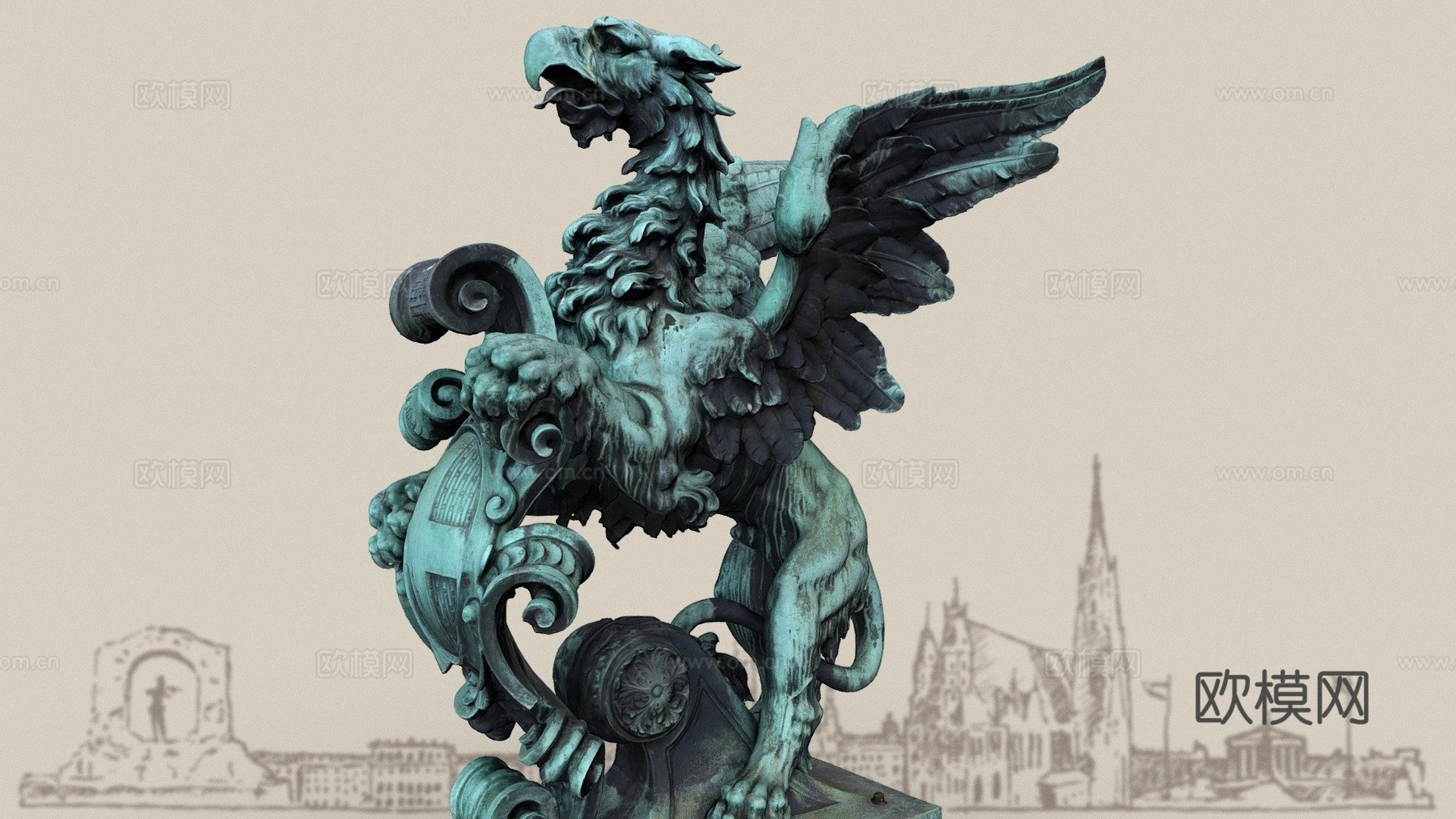 格里夫3d模型下载（渲染图1）