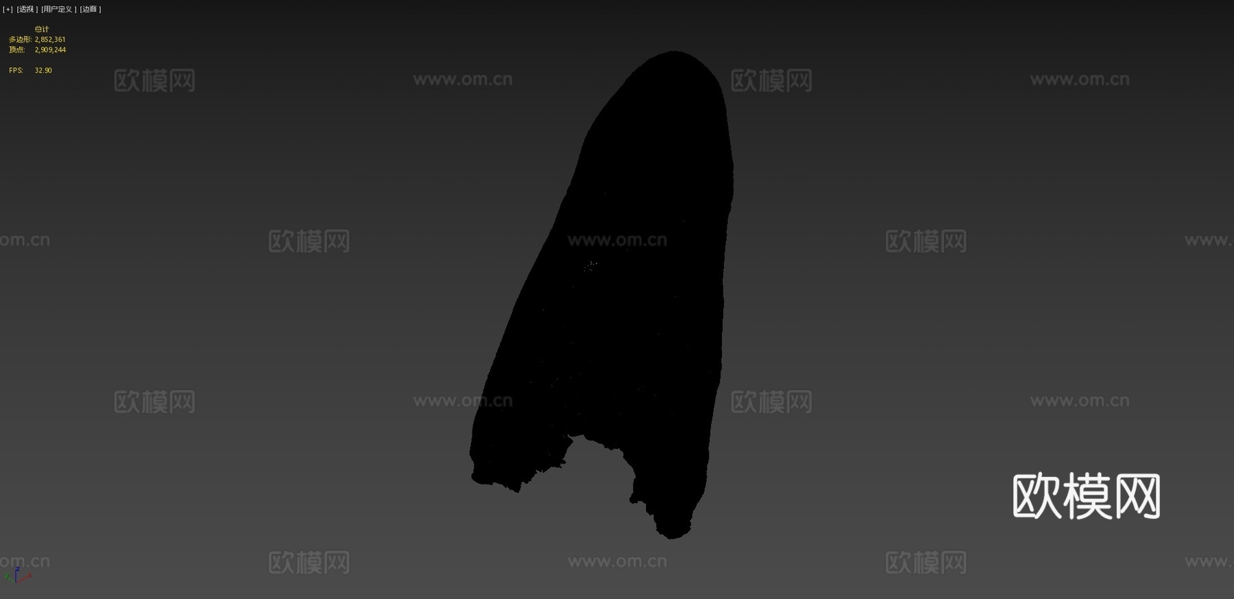 鳄鱼头标本3d模型下载（渲染图4）