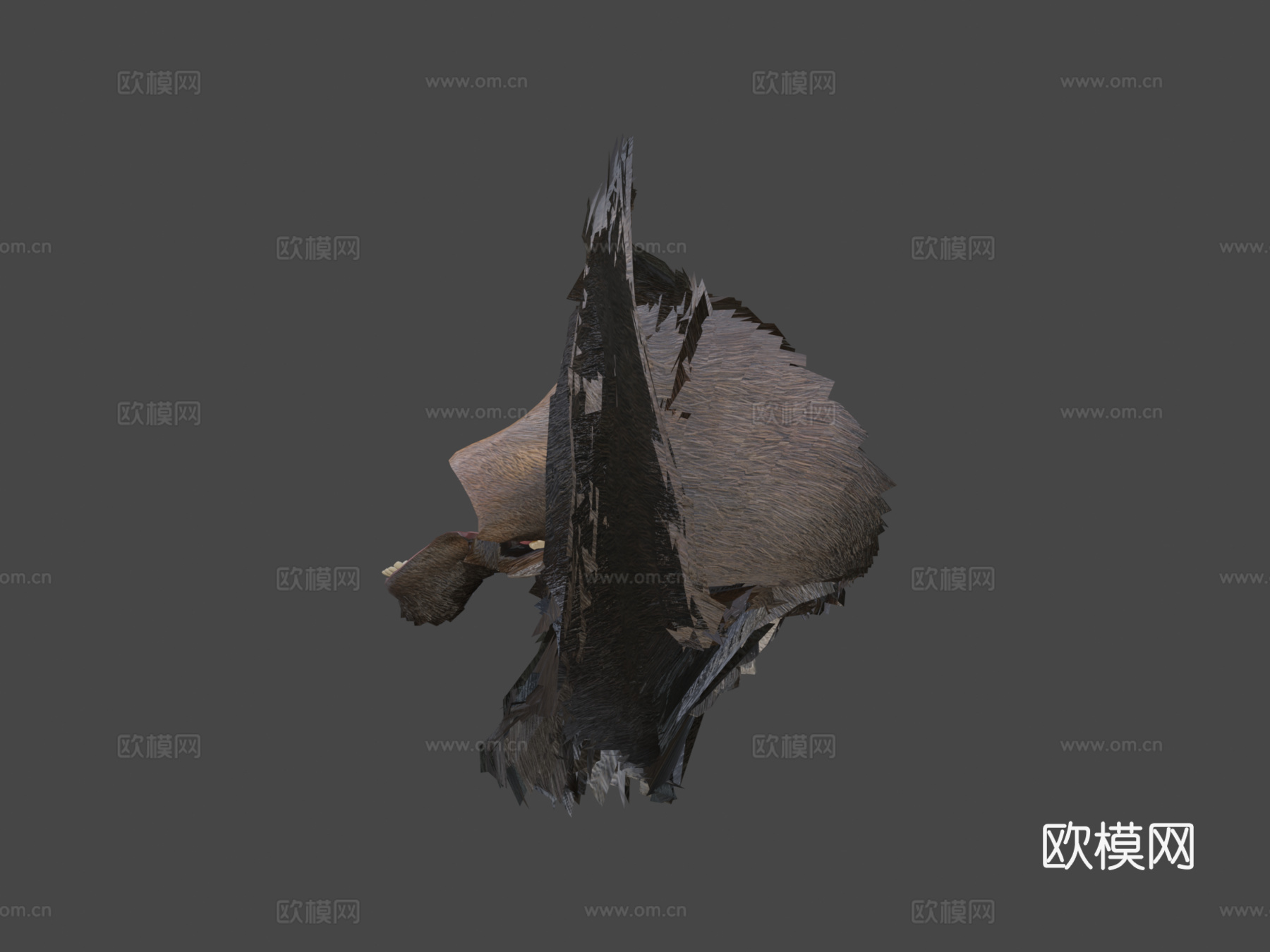 逼真驼鹿3d模型下载（渲染图6）