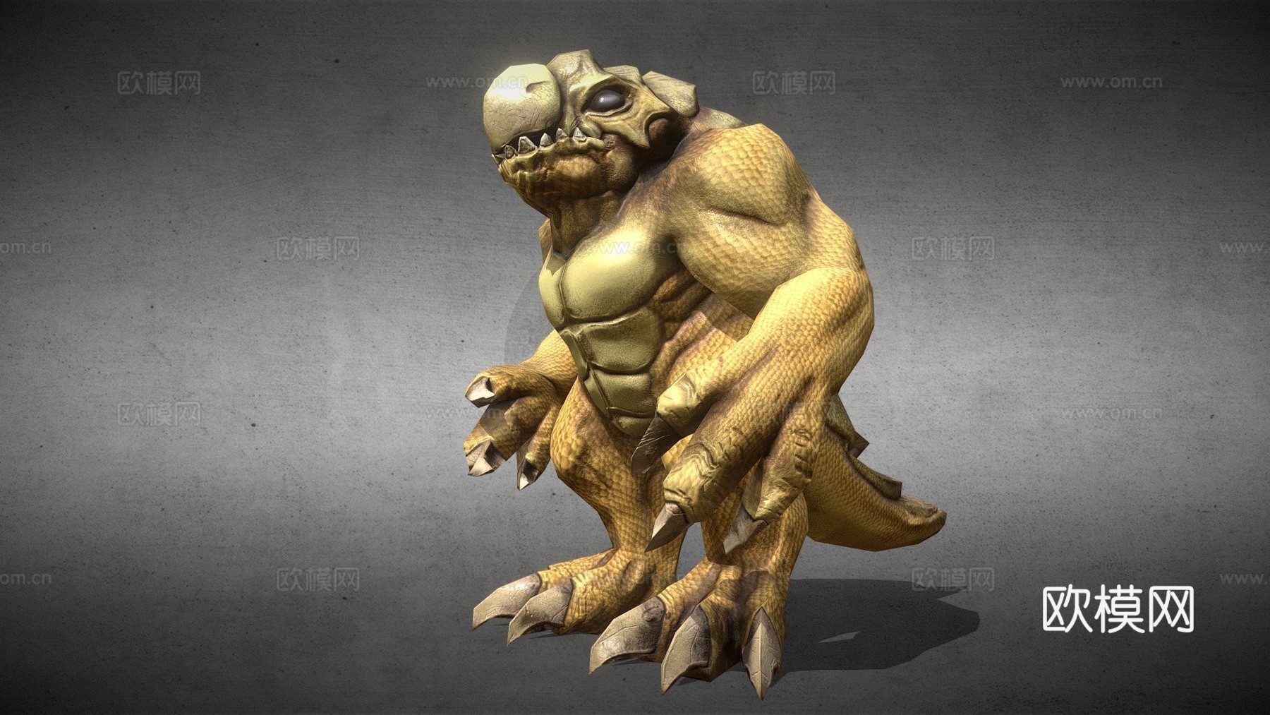 沙漠蜥蜴3d模型下载（渲染图1）