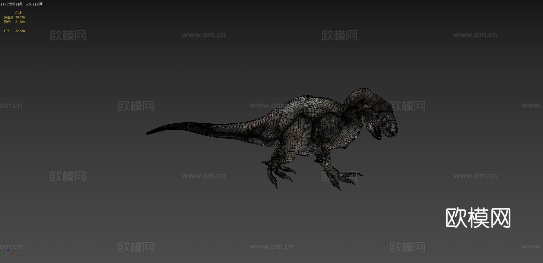 古老霸王龙重建3d模型下载（渲染图4）