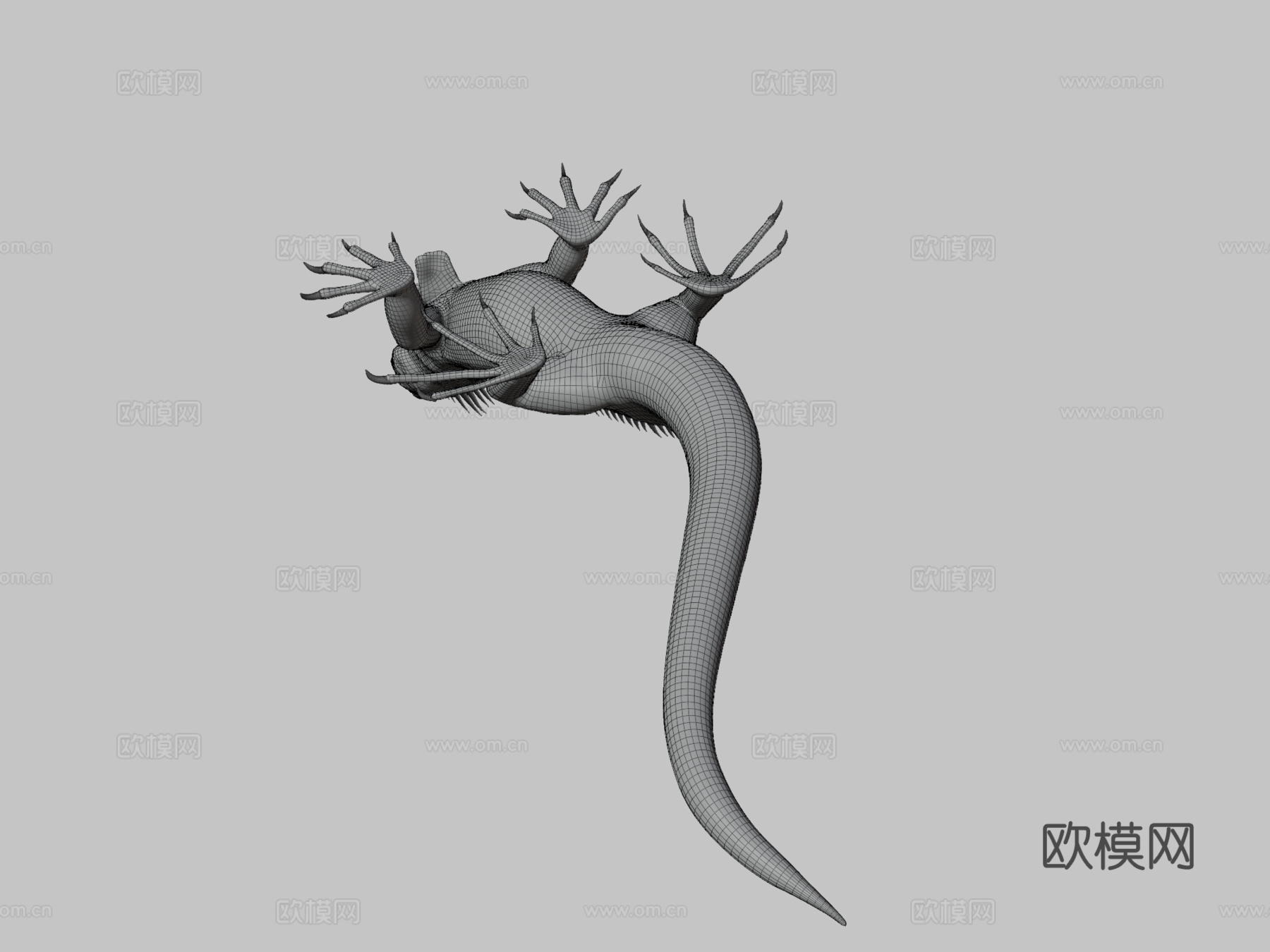 鬣蜥3d模型下载（渲染图3）