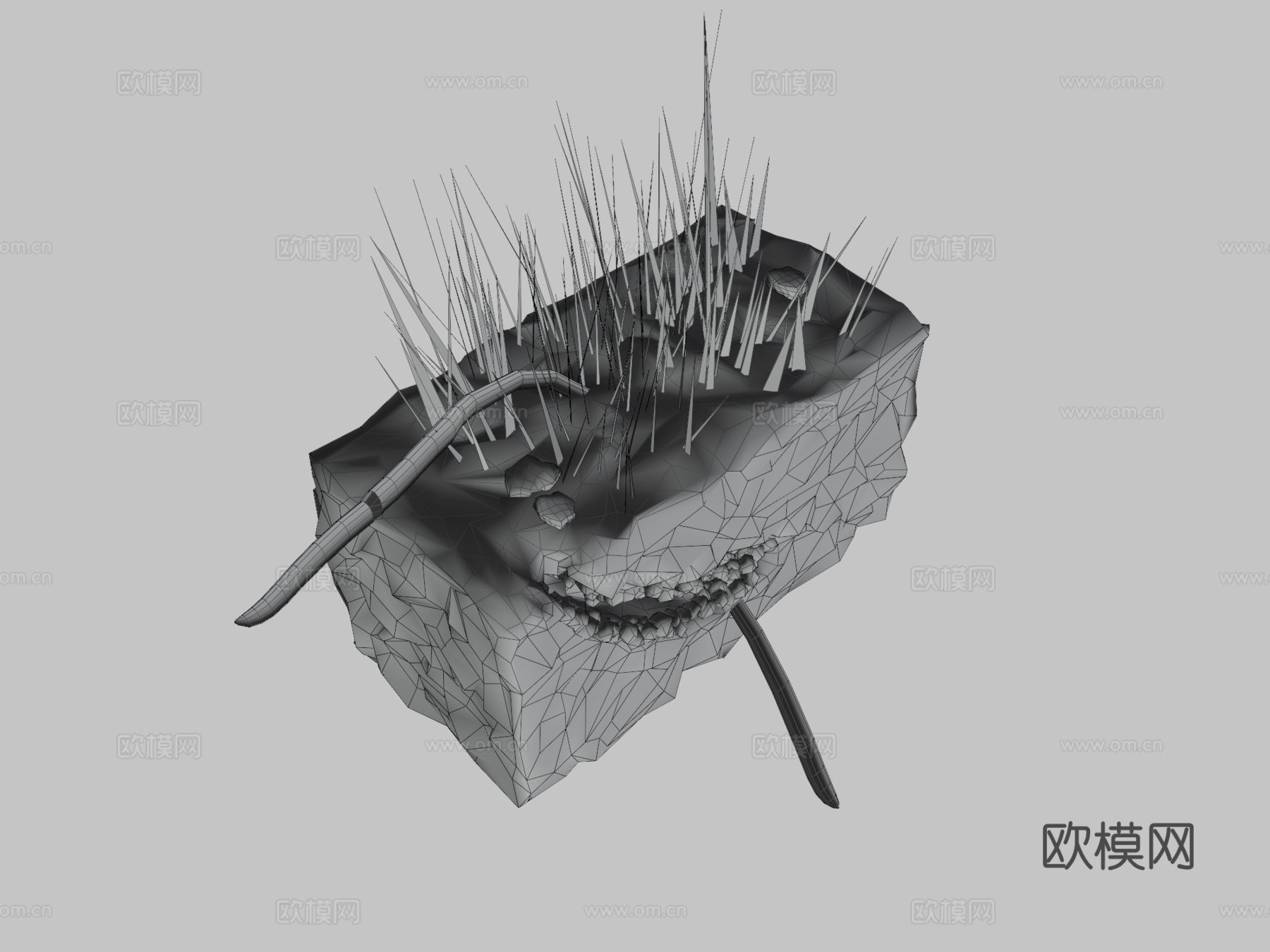 蚯蚓3d模型下载（渲染图3）