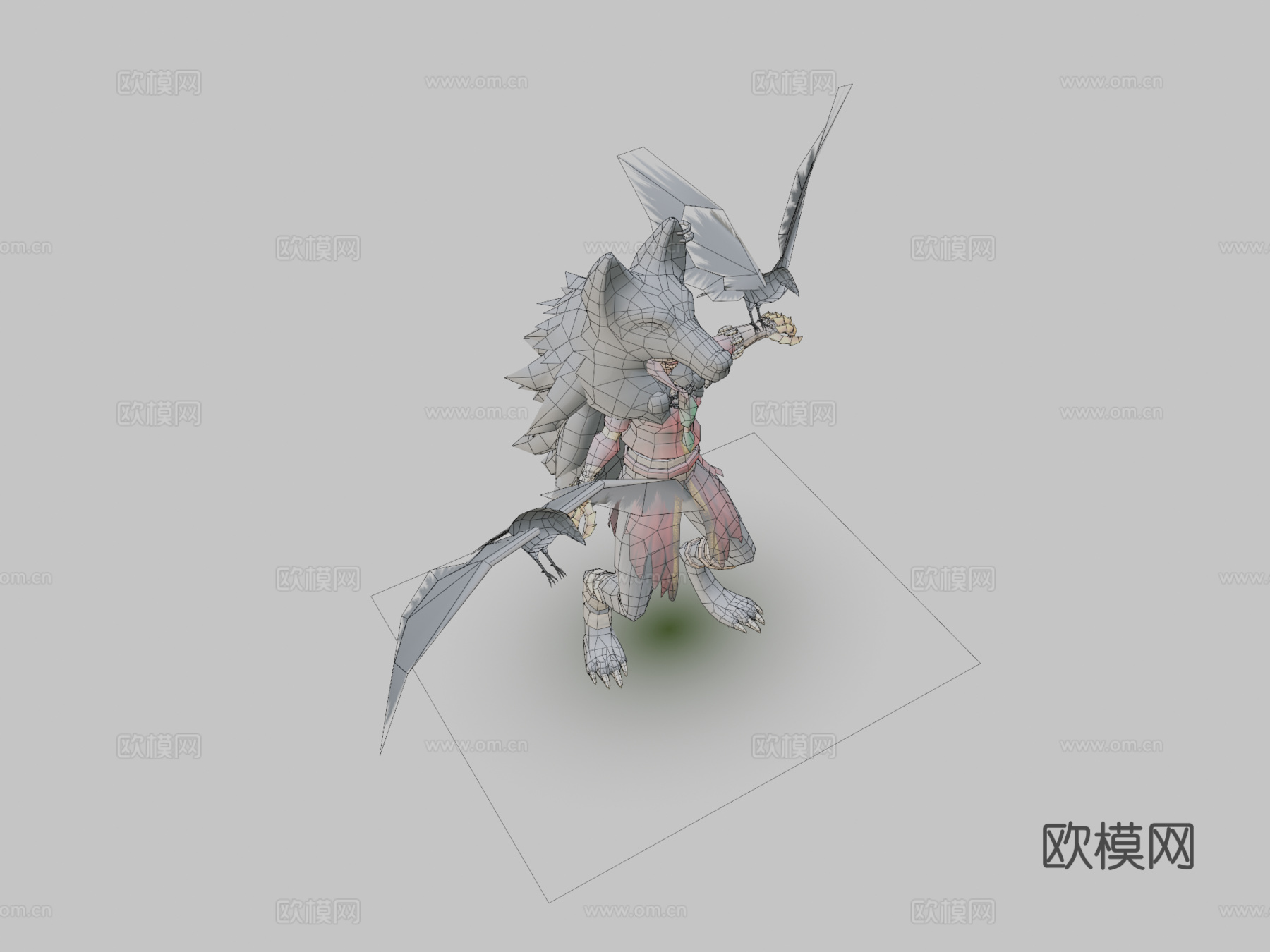 狼行者3d模型3d模型下载（渲染图2）