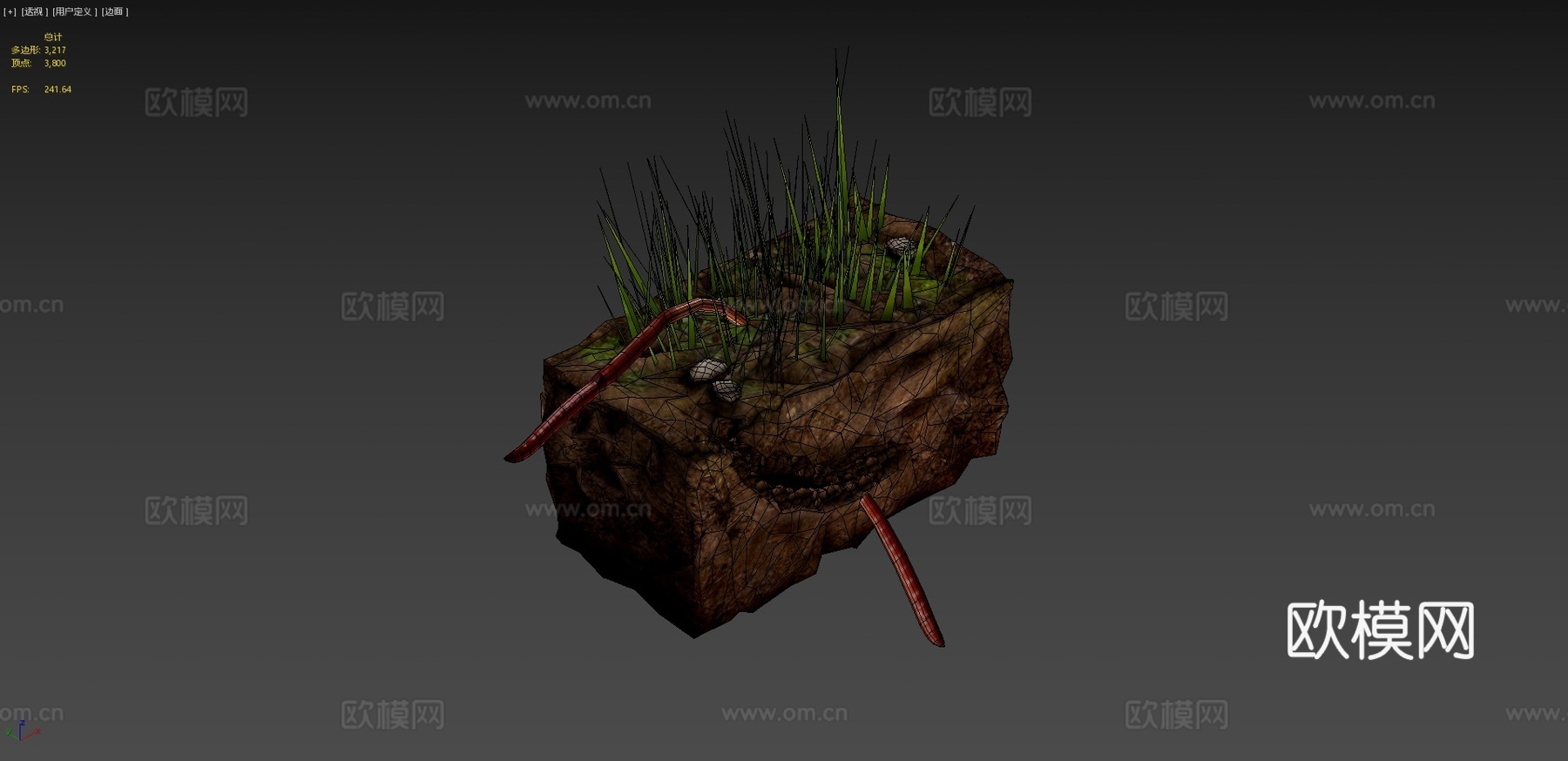 蚯蚓3d模型下载（渲染图4）