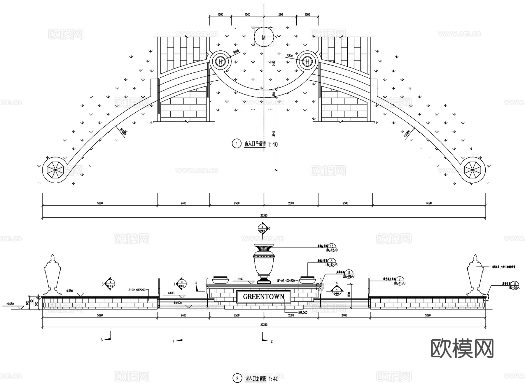 绿城北京诚园展示区示范区样板区景观CAD施工图全套cad施工图
