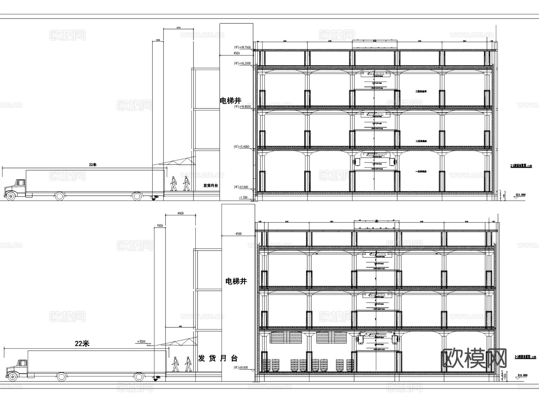 冷库冰库建筑结构暖通各专业CAD施工图集 20套cad施工图
