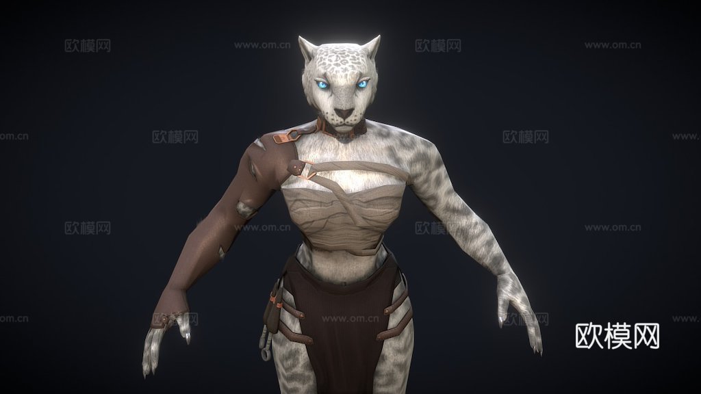 敌锤有限责任公司的猫形刺客3d模型下载（渲染图1）