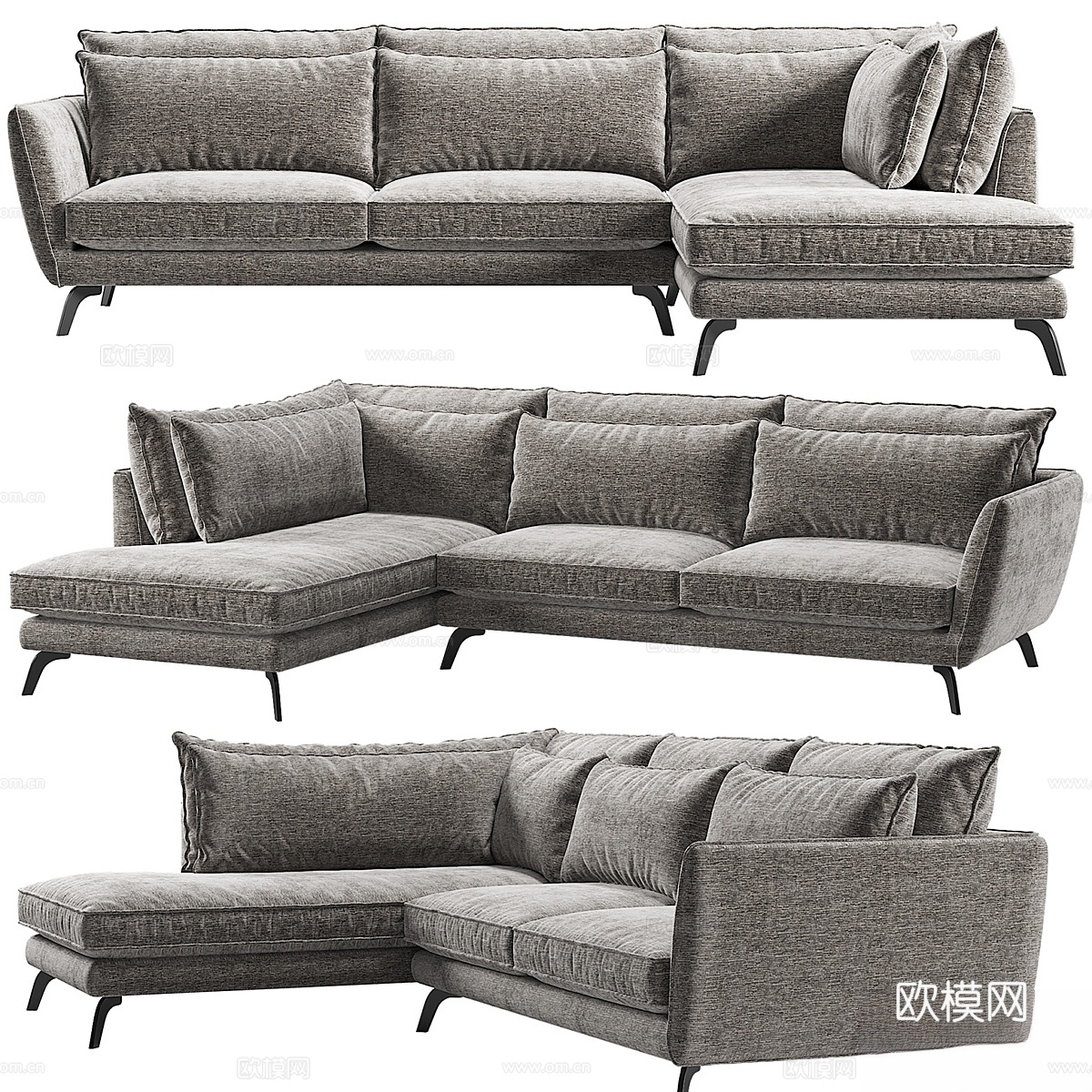 Leone转角沙发 Kaza do sofa3d模型