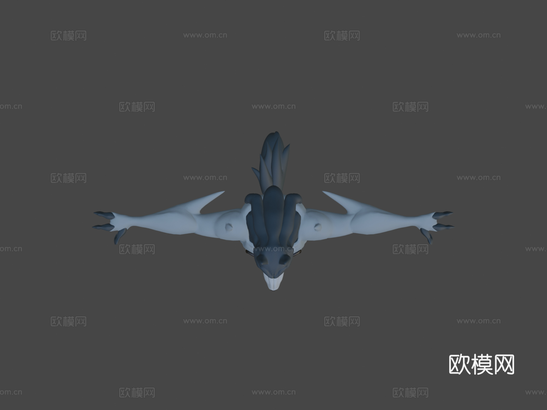 闪电狼人3d模型下载（渲染图6）