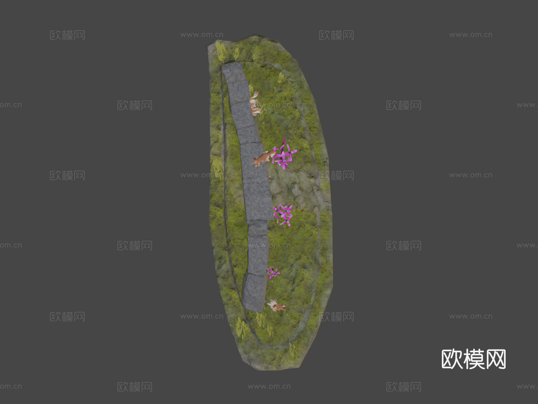 秘鲁骆马3d模型下载（渲染图8）