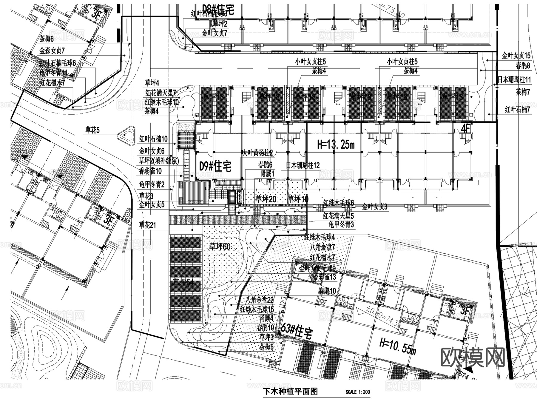 龙湖原著二期展示区示范区样板区景观CAD施工图全套cad施工图