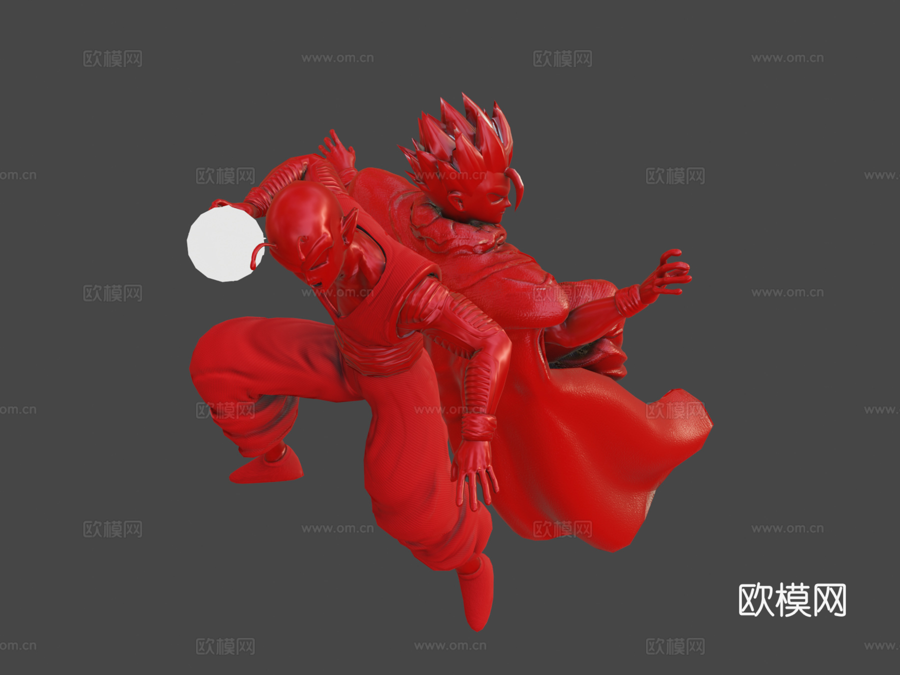 悟饭与短笛龙珠超超级英雄3d模型下载（渲染图7）