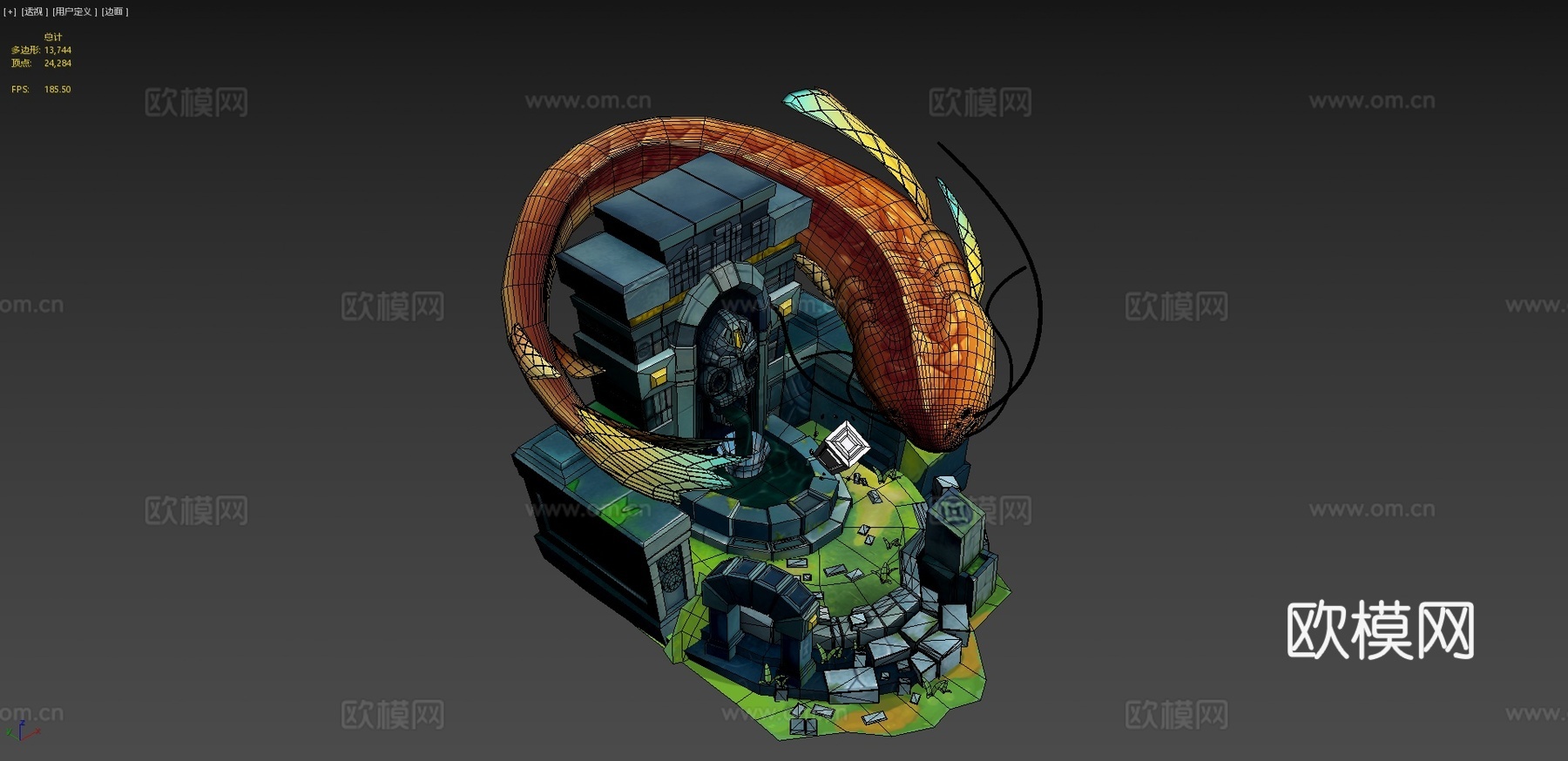 失落神庙3d模型下载（渲染图4）