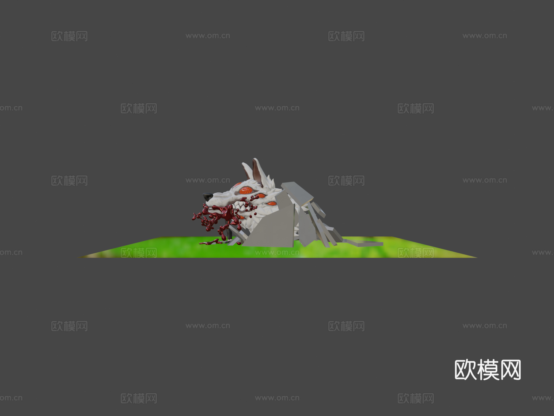 早川秋。电锯人。粉丝艺术3d模型下载（渲染图5）