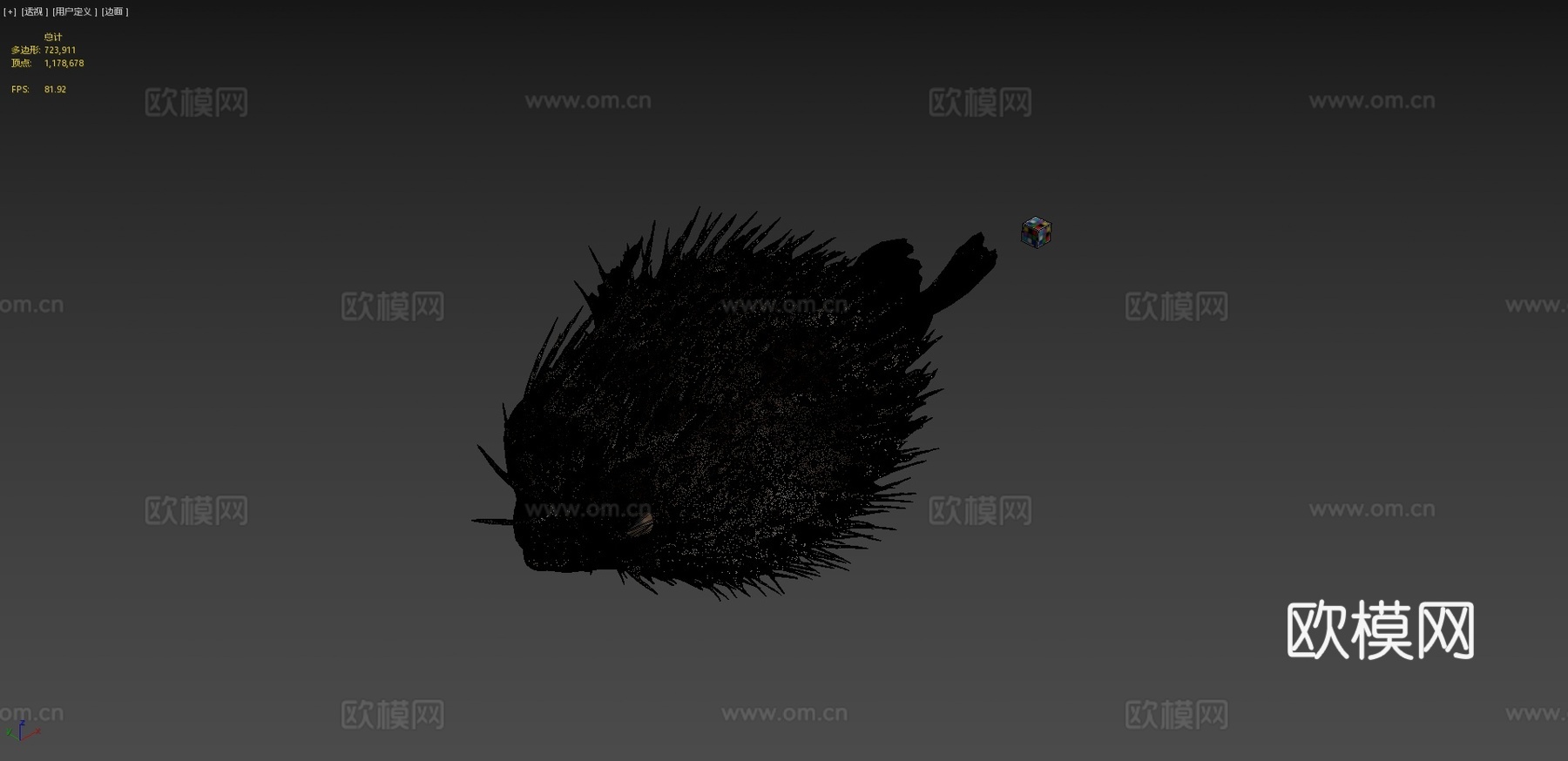 CC0刺鲀?充气球鱼3d模型下载（渲染图4）