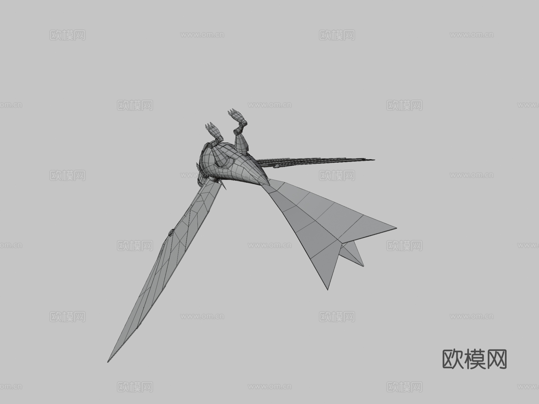 机械鸟3d模型下载（渲染图3）