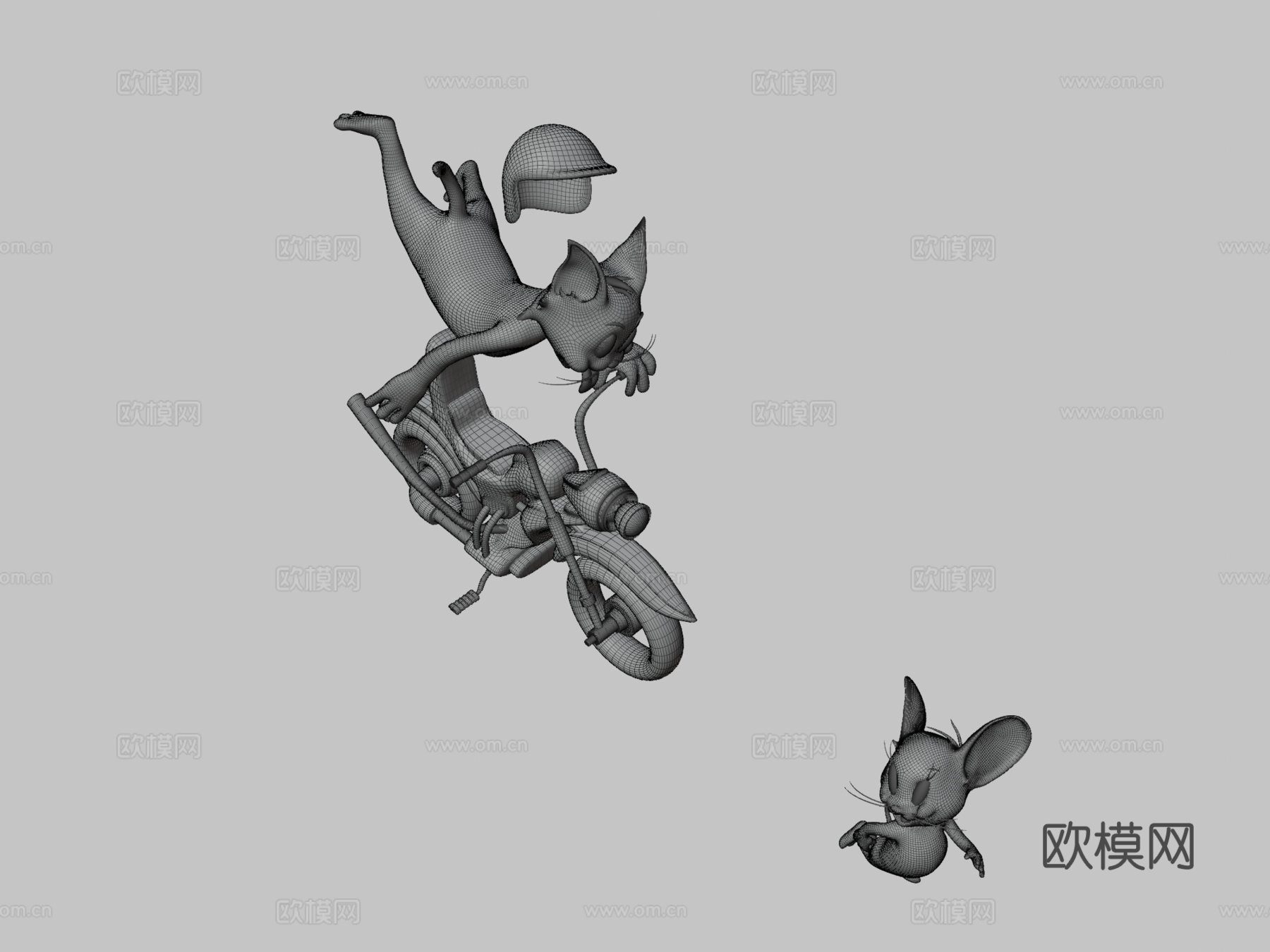 汤姆和杰瑞3d模型下载（渲染图3）