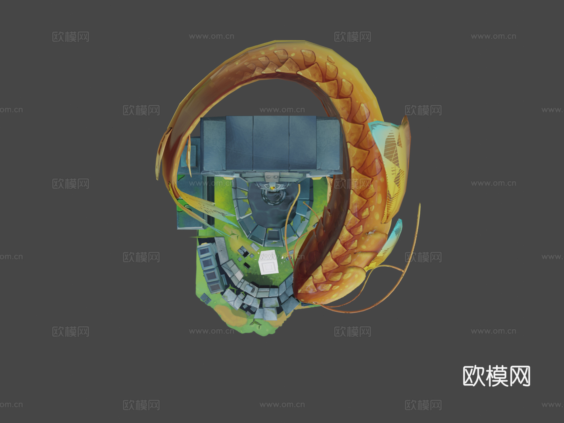 失落神庙3d模型下载（渲染图7）
