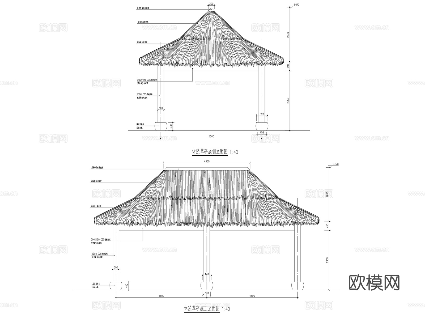 宁乡玉屏山生态公园景观CAD施工图全套cad施工图