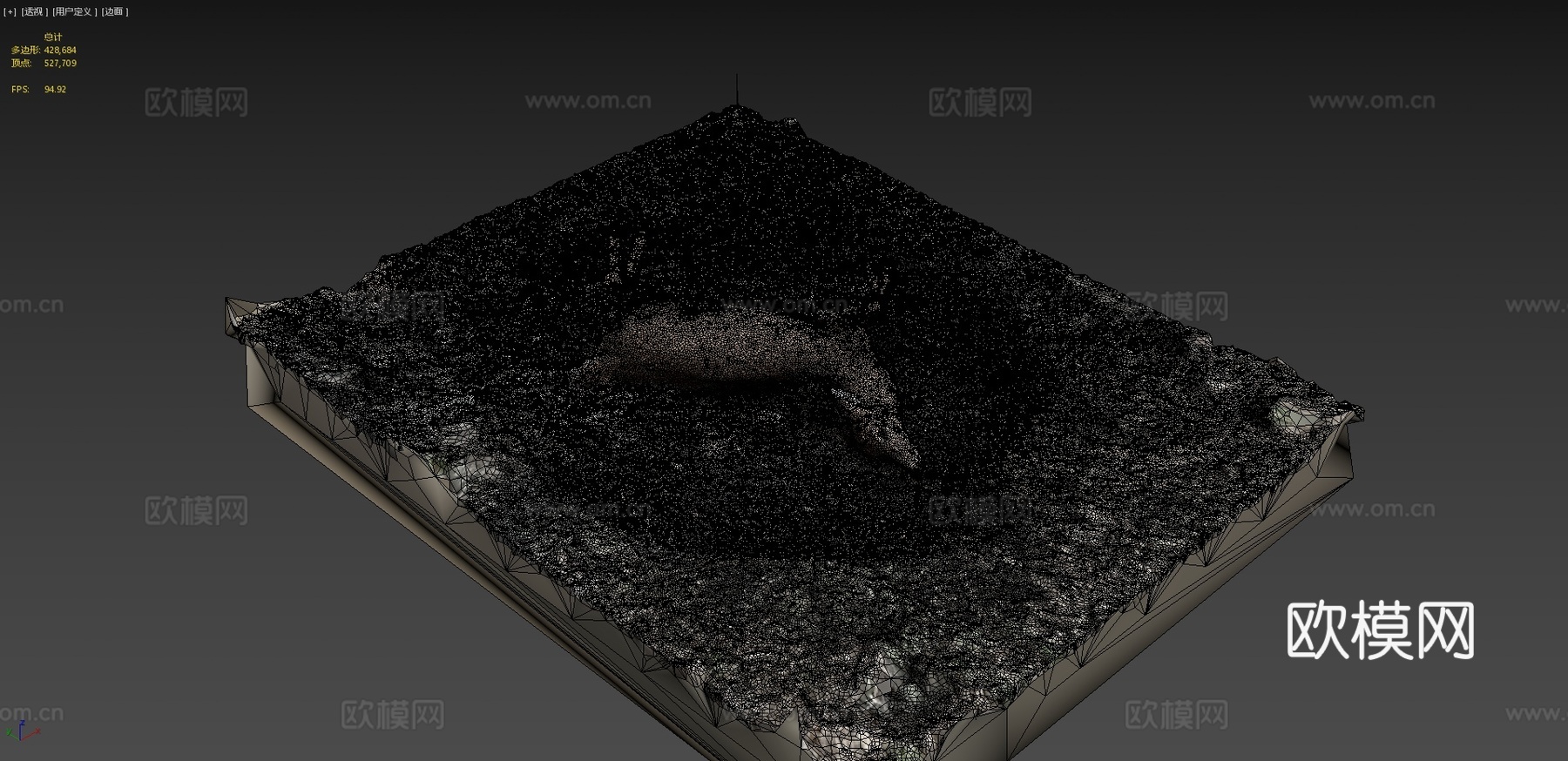 白尾鹿尸体原始扫描3d模型下载（渲染图4）