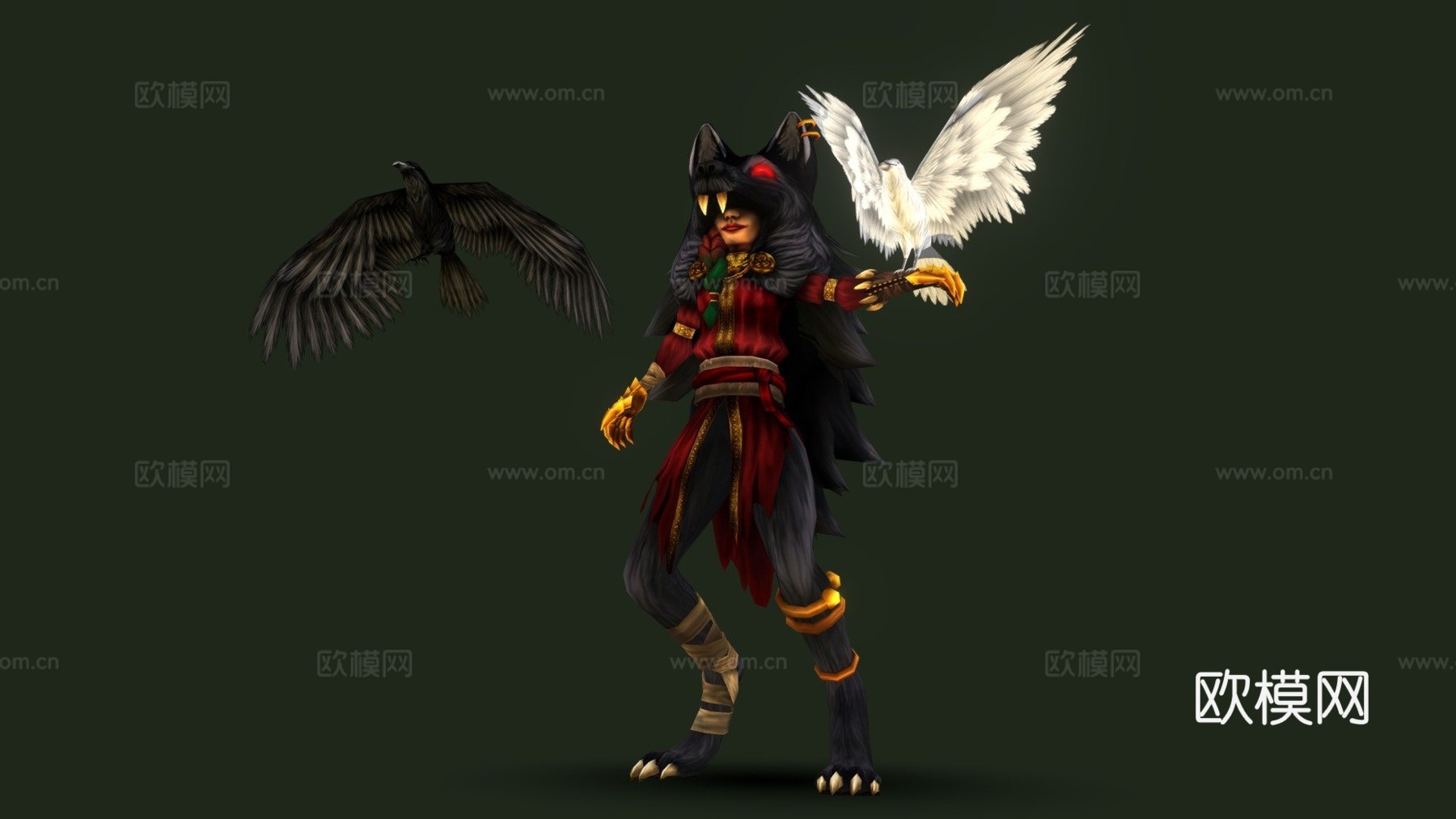 狼行者3d模型3d模型下载（渲染图1）