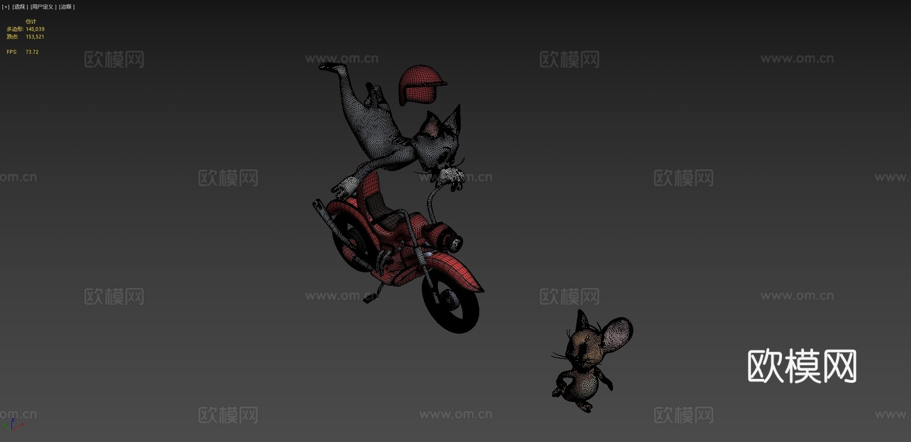 汤姆和杰瑞3d模型下载（渲染图4）