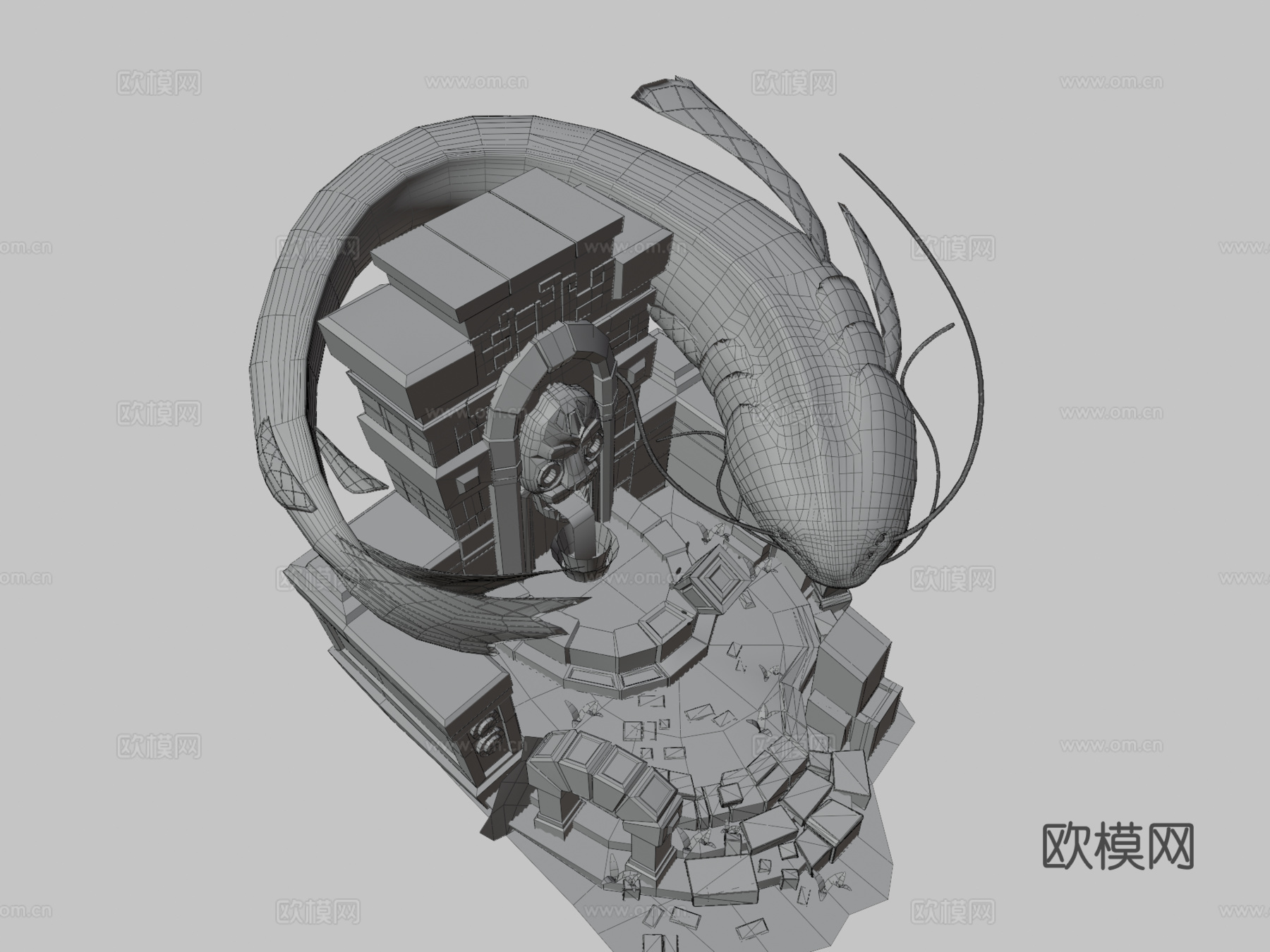 失落神庙3d模型下载（渲染图3）