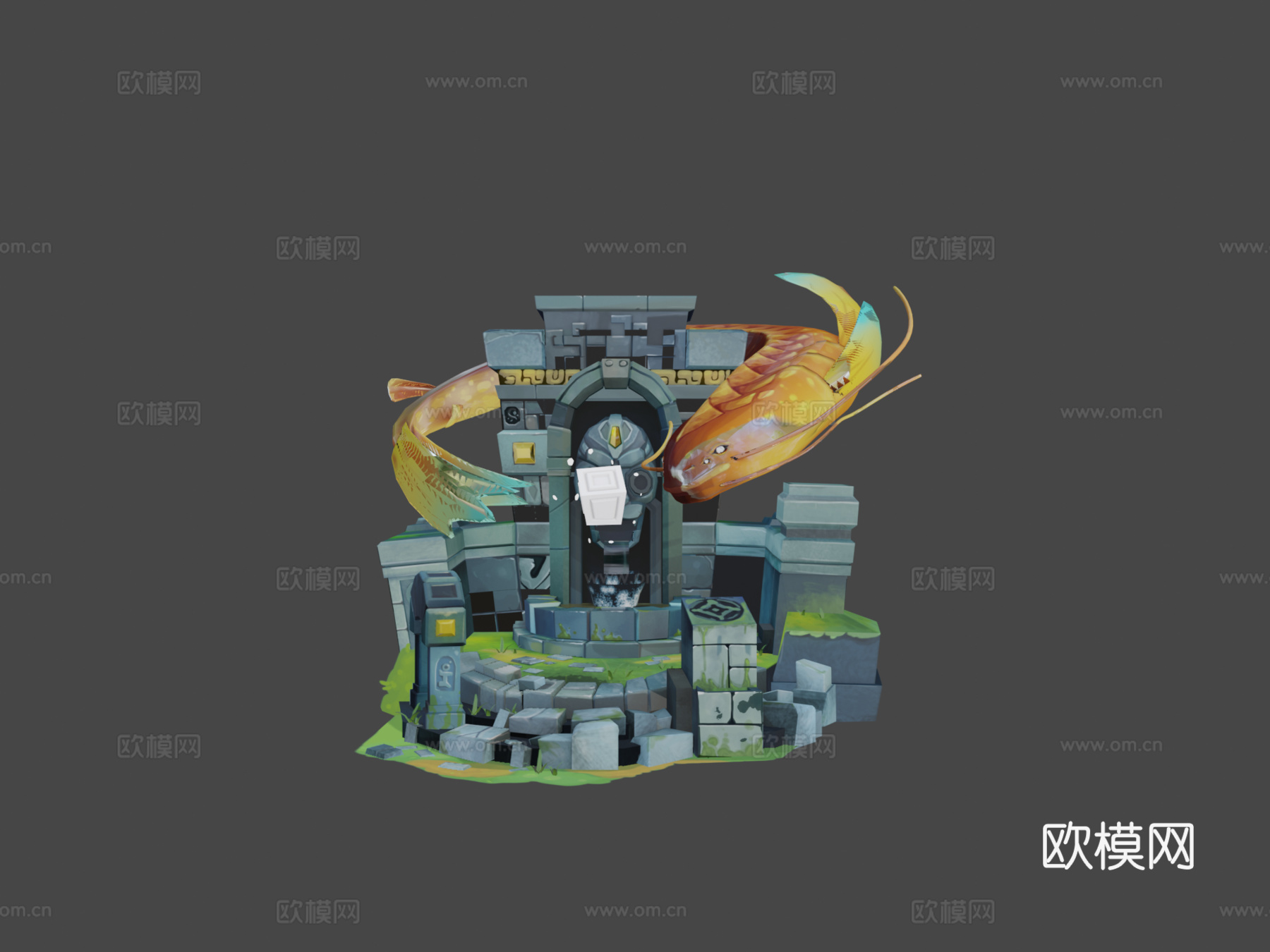 失落神庙3d模型下载（渲染图6）