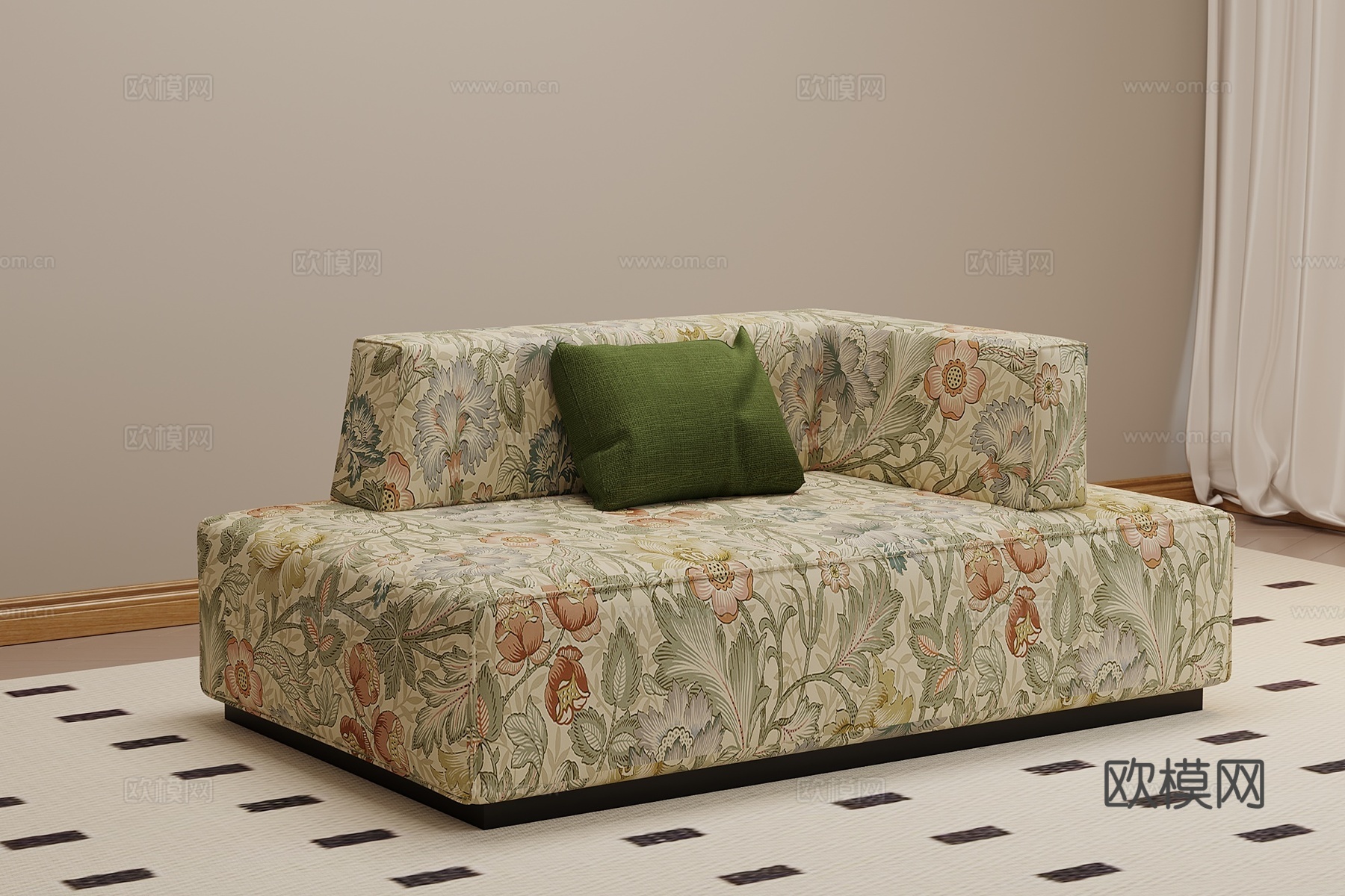 法式贵妃椅 沙发椅3d模型下载