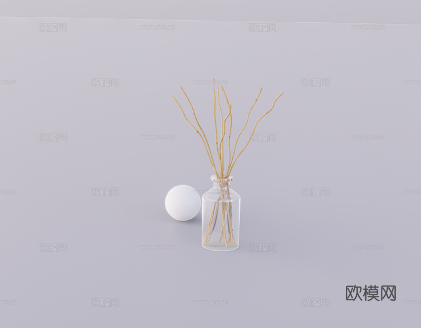 香薰摆件su模型