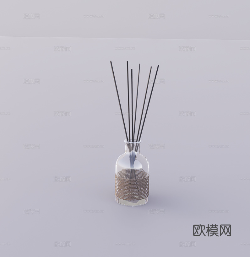 香薰摆件su模型