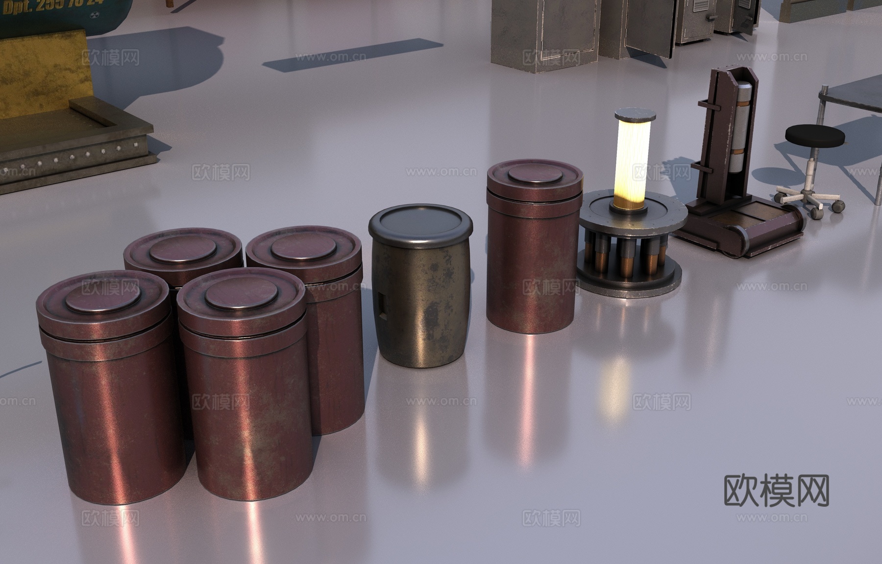 科幻工业物品3d模型下载（渲染图7）