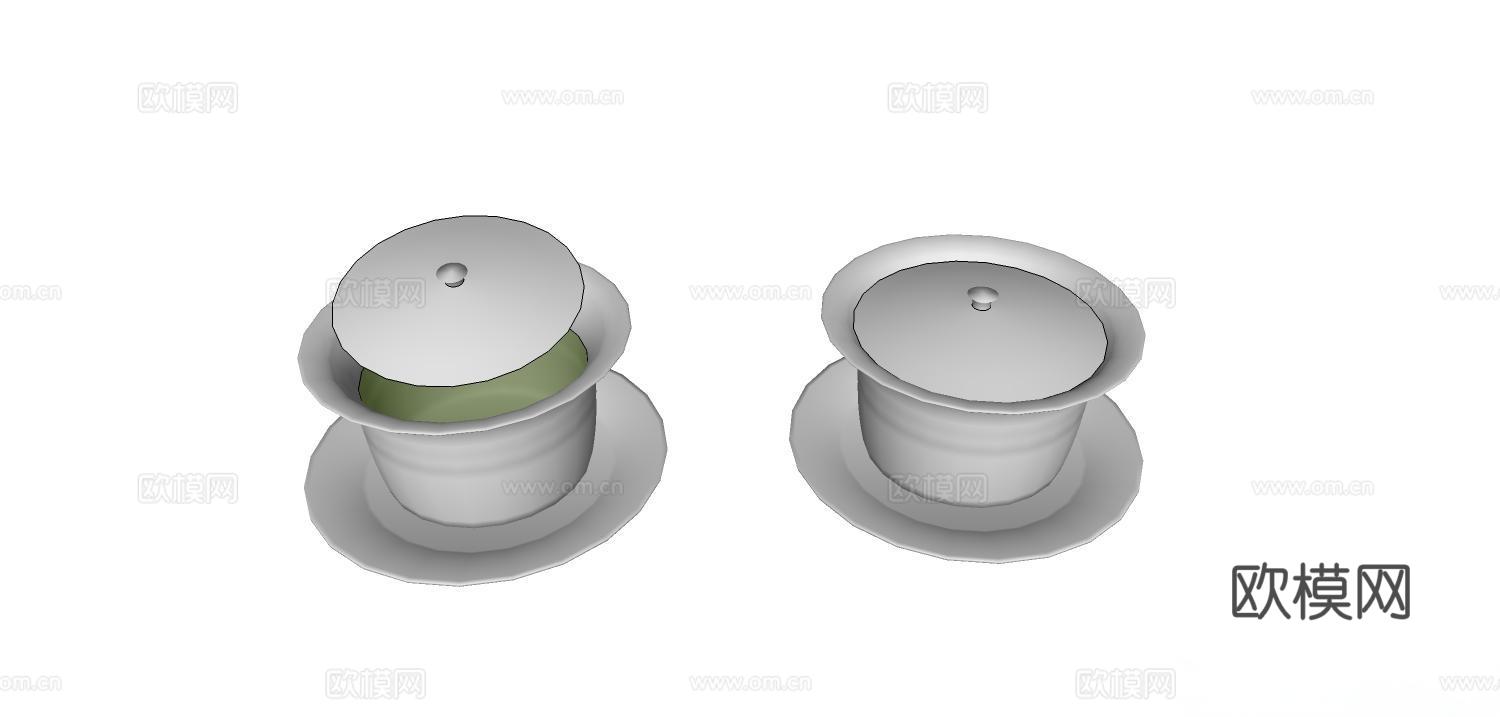 茶具 茶杯 茶碗su模型