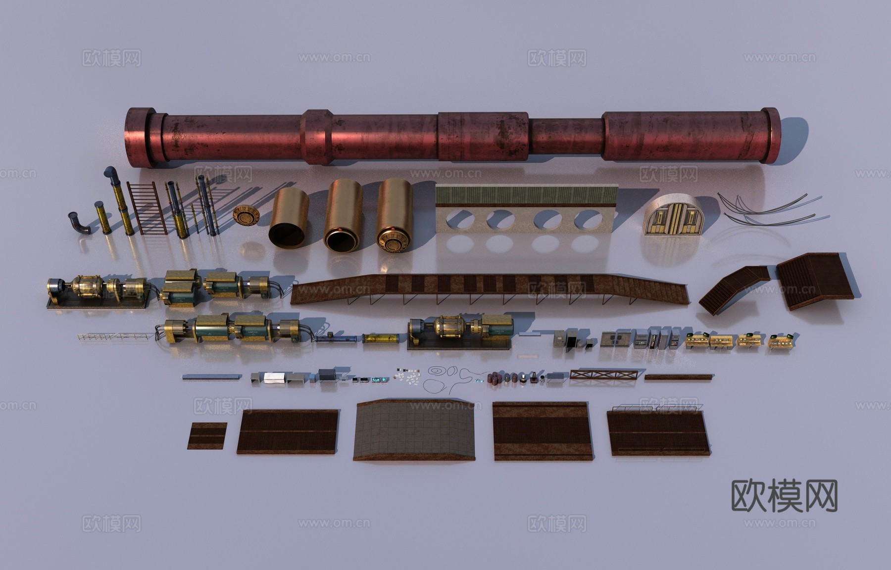 科幻工业物品3d模型下载（渲染图1）