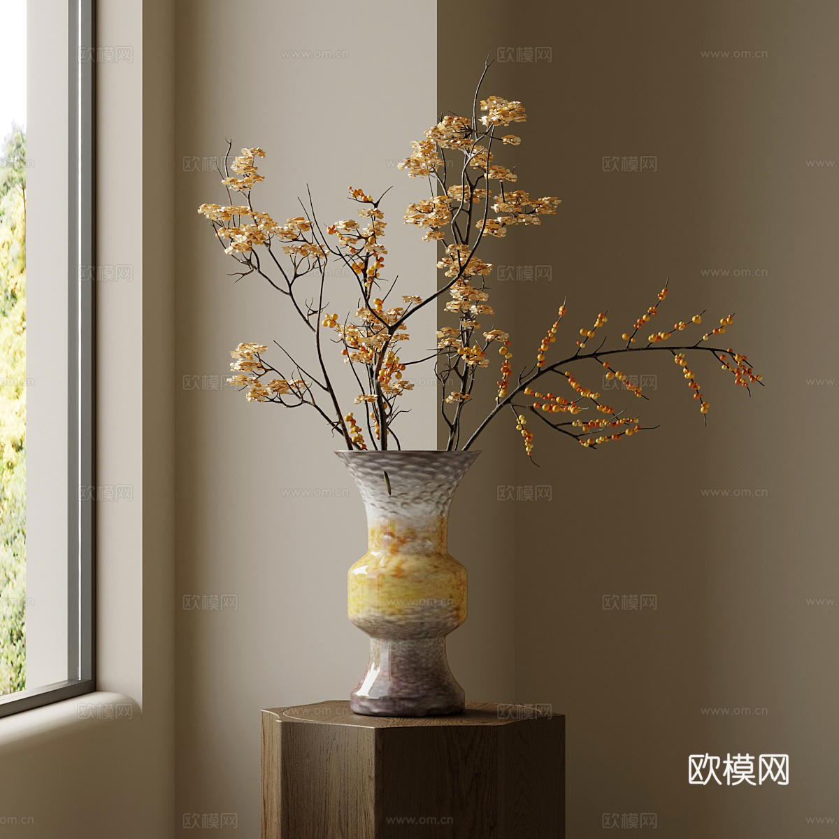 中古风花瓶su模型